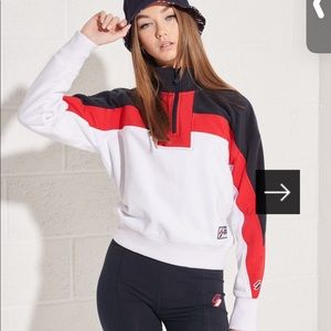 Super dry Sportstyle Dolman 1/4 Zip Top